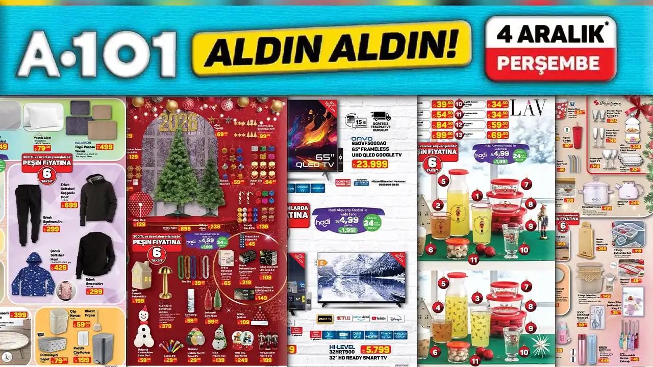 A101 4 Aralık 2025 Aktüel Kataloğu Yayınlandı