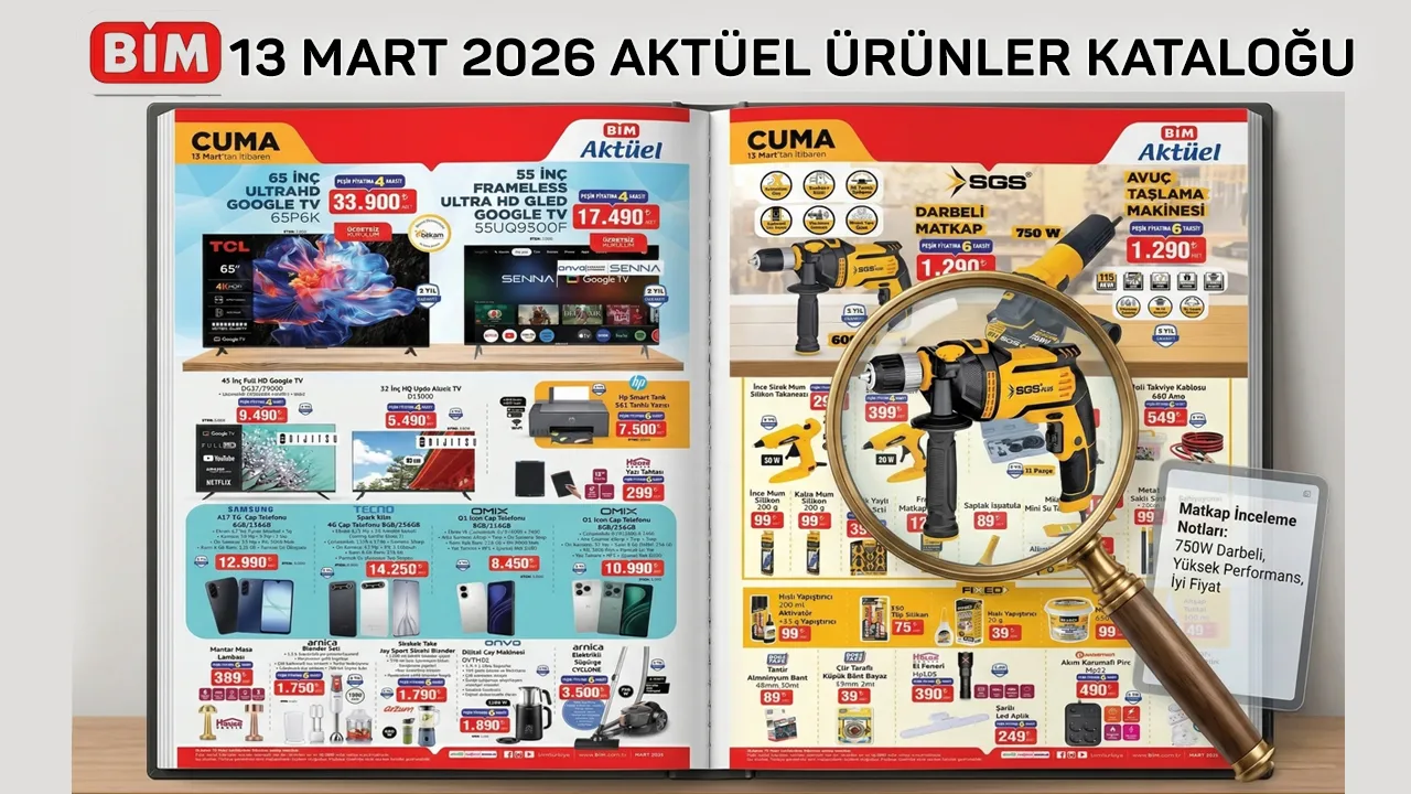 BİM 13 Mart Aktüel Ürünler Kataloğu Açıklandı