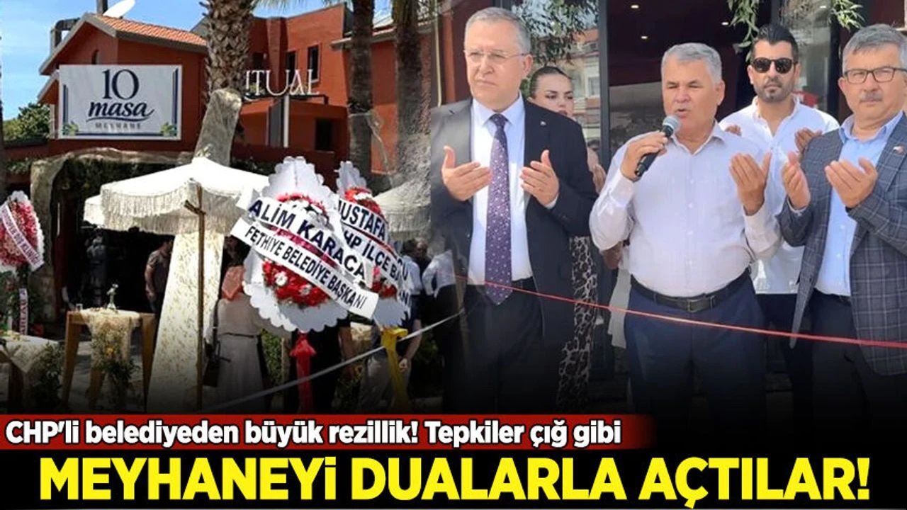 Fethiye’de Meyhane Açılışı Dualarla Yapıldı Tören Gündem Oldu