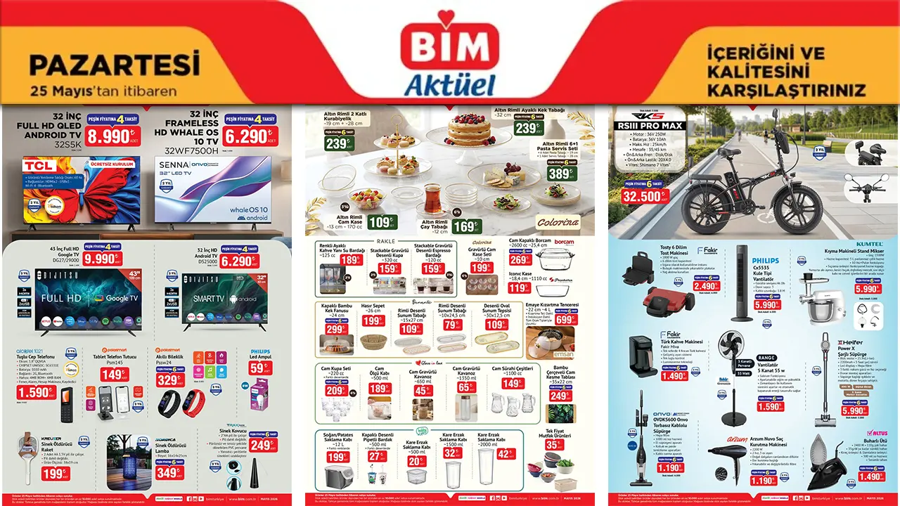 BİM 29 Mayıs 2026 Aktüel Ürünler Kataloğu Açıklandı
