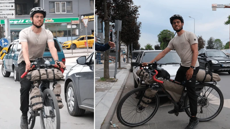 Milano’dan Tokyo’ya Pedal Çeviren Federico Pagano Düzce’de Mola Verdi