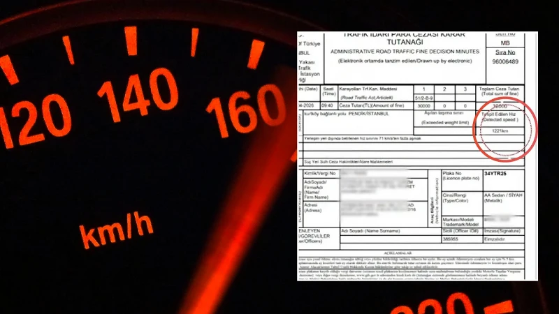 İstanbul'da Radar Hatası Şaşırttı! Sürücüye 1221 Kilometre Hız Cezası Kesildi