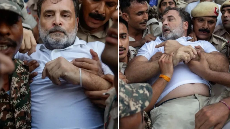 Hindistan'da Öğrenci Protestolarında Rahul Gandhi Gözaltına Alındı