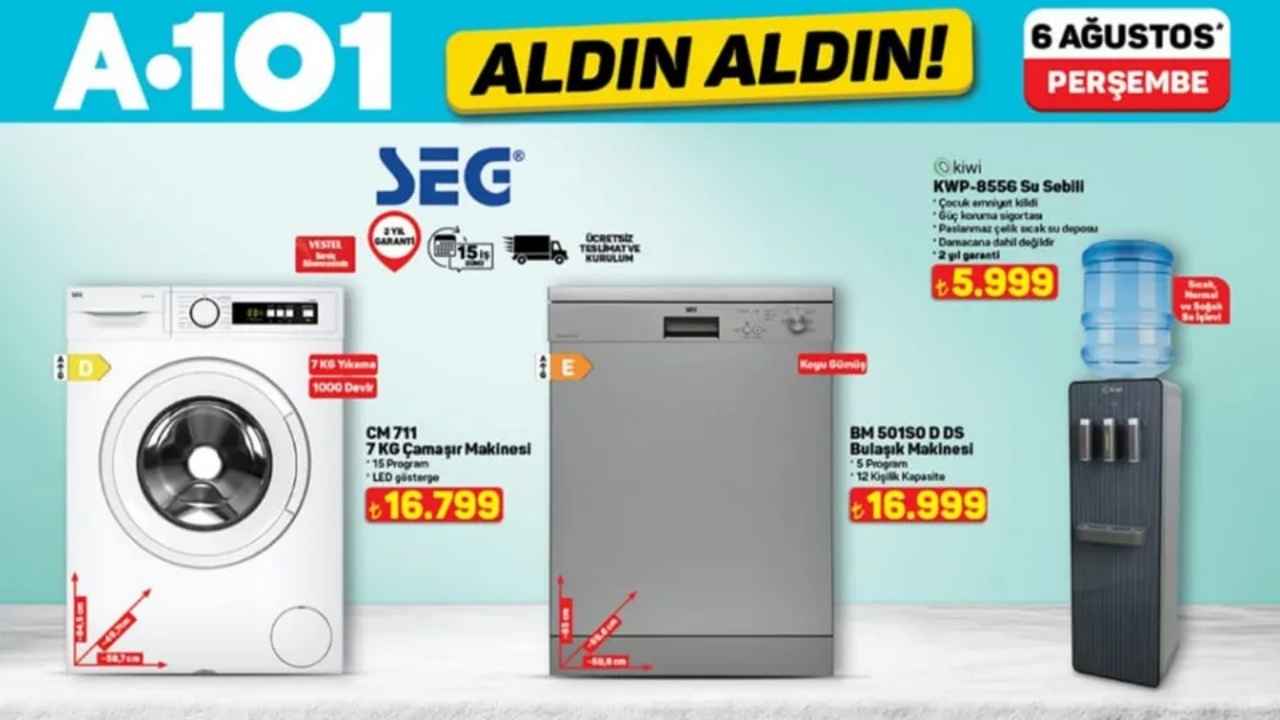 A101 6 Ağustos 2026 Aktüel Ürünler Kataloğu: Televizyon Ve Elektrikli Ev Aletleri Satışa Çıkıyor