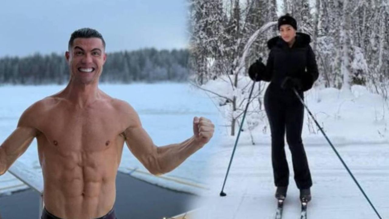 Cristiano Ronaldo Eksi 20 Derecede Ailesiyle Havuz Keyfi Yaptı! Laponya'da Şaşırtan Noel Macerası!