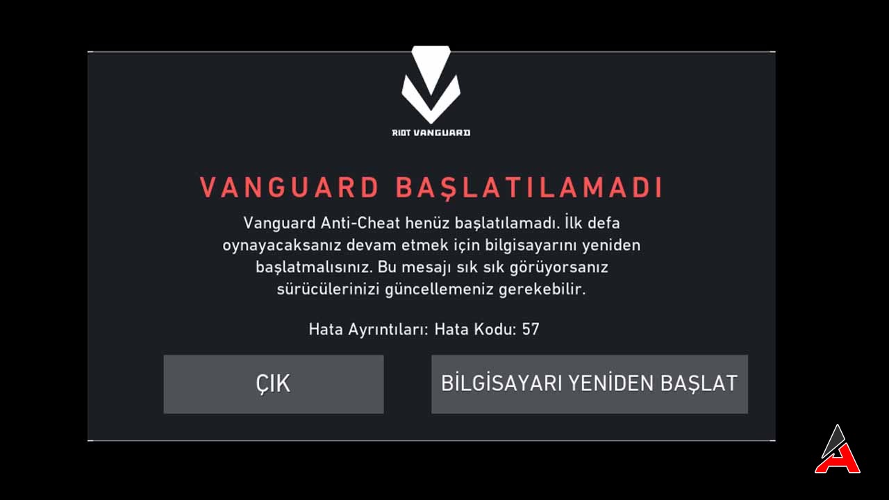 Valorant Hata Kodu 57 Çözüm Yöntemleri (2024)